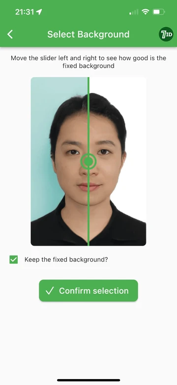 7ID: China Visa Photo Background Editor
