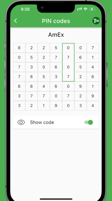 7ID: зручне рішення для безпечного зберігання PIN-коду