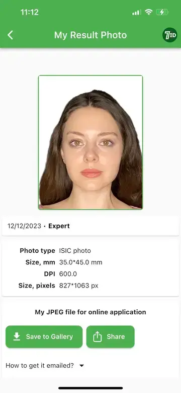 7ID: Exemplu de fotografie de identificare a studentului