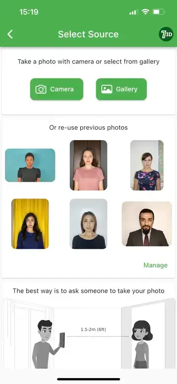 Aplicația 7ID: Thailand Visa Photo Maker